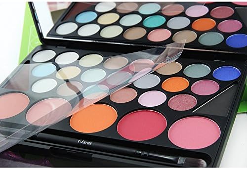 Naras 28 Colors Professional Essential Blush Eyebrow Powder and Eyeshadow With Mirror Makeup Kit Set (#2 Color)