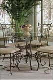 Camelot Dining Table Glass Black/gold