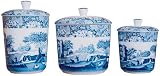 Spode Blue Italian 3-Piece Canister Set