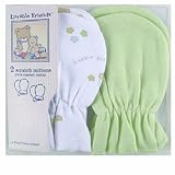 Luvable Friends 2-Pack Scratch Mittens in Green