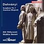 Dohnanyi: Symphony No. 1, American Rhapsody / Bamert, BBC PO