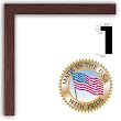 18x22 / 18 x 22 Cherry Stain on Red Oak Custom Picture Frame - Brand NEW .. .625'' wide