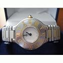 Vintage/Antique watch: Pre-Owned Woman's Cartier Watch Must de 21 Two-Tone Swiss Quartz Movement 1980's