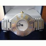 Vintage/Antique watch: Pre-Owned Woman’s Cartier Watch Must de 21 Two-Tone Swiss Quartz Movement 1980′s