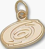 Carolina Hurricanes 'Hurricanes Logo' 3/8' Charm - 14KT Gold Jewelry