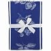 Gourmet Classics 20- by 20-inch Blue Kitchen Towels with Fruit Design, Set of 4