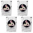 St. Louis Cardinals MLB 4pc Square Shot Glass Set by Great American Products