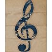 Treble Clef Wall Art - 11x14"