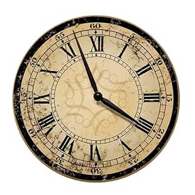 Decorative Ecru Architectural Wall Clock