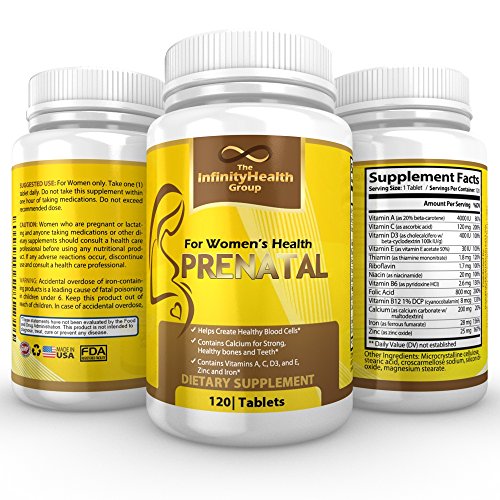 Best Prenatal Vitamin for Womens Health Before and with Pregnancy - 120 Count - With Folic Acid Best Prenatal Vitamin for Womens Health Before and with Pregnancy - 120 Count - With Folic Acid