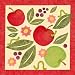 Oopsy Daisy Apples and Inchworms Stretched Canvas Art by Gale Kaseguma, 21 by 21-Inch