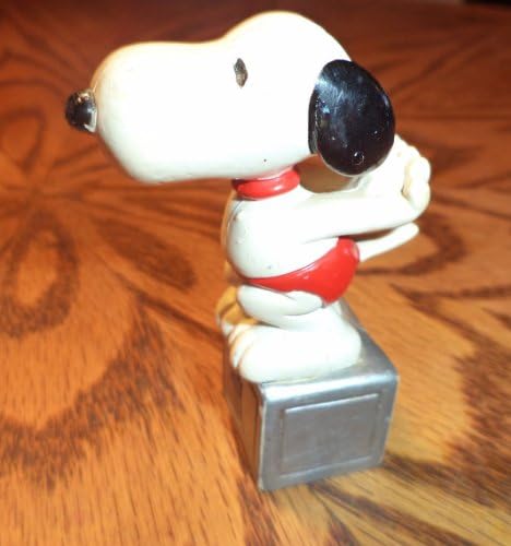 Peanuts Snoopy pvc Figure Swimmer on Block