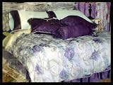 Review Delong  / BRAND NEW JACQUARD QUEEN 7 PIECE STONE PURPLE FLOWER COMFORTER COMFORTERS BEDDING HOT NICE!!!