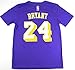 Kobe Bryant Los Angeles Lakers #24 NBA Youth Climalite Player T-shirt Jersey Purple