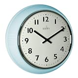 Acctim 27059 Delia Metal Duck Egg Wall Clock, Blue