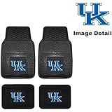UK University of Kentucky Wildcats Front & Rear Car Truck SUV Vinyl Car Floor Mats - 4PC