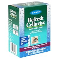 Allergan Refresh Celluvisc Lubricant Eye Drops for Moderate to Severe Dry Eye, .01-Ounce Containers, 30-Count Box