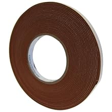 Saint Gobain 100S Strip-N-Stick Silicone Gasket Tape, 3/16" Thick x 1" Wide x 15 Feet Long with High Temperature Pressure-Sensitive-Adhesive Backing (1 Roll)
