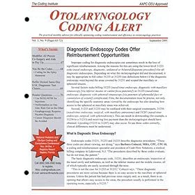 Otolaryngology Coding Alert