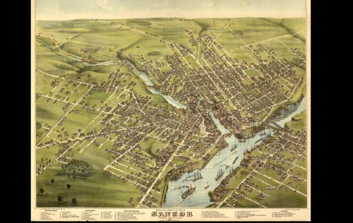 Historic Panoramic Maps of Maine on CD