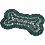 GREEN - Bone Shaped Knit Rug / Placemat