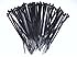 Joy Fish 14.6" Heavy Duty Nylon Cable Ties, 50 lb Test (Black, 100PC)