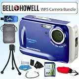 Bell & Howell WP5 Waterproof 12.2MP 5X Digital Camera Blue Bundle
