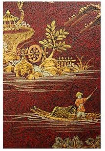 Red Lacquer Wood Bedroom Cabinet Accent Chest Dresser (China)