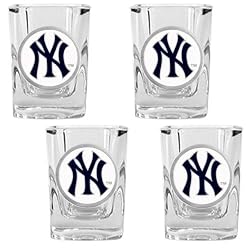 New York Yankees MLB 4pc Square Shot Glass Set