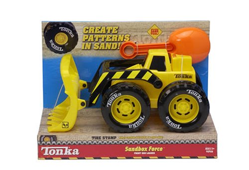 Tonka Sand Force Front in Loader with extra sand tool under The Toys Store