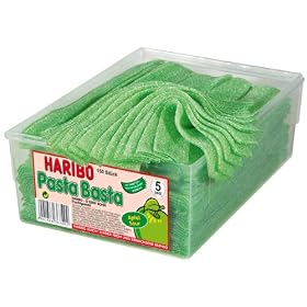 Haribo Pasta Basta Apple / Apfel Sour, 1200g Tub