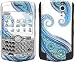 Azure (Aqua Paisley) Design Protective Skin Decal Faceplate for Blackberry Curve 8300/ 8310/ 8320 Cell Phones