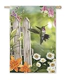 Hummingbird Garden Flag