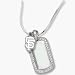 San Francisco Giants 3/8 SF on Sterling Silver Mini Dog Tag Necklace