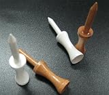 GOGO 2 1/8 inch (5.4cm) Golf Wooden Step Down Tees (Price/20 pcs), Golf Accessories