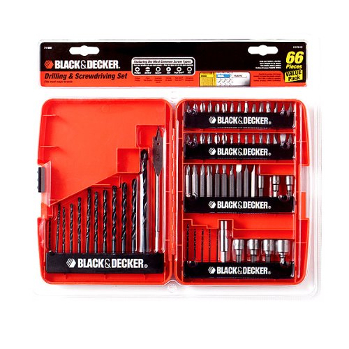 Black& Decker 66-pc. Drill and Screwdriver Set- 71-966