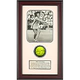 Billie Jean King Signed Ball in Framed Shadow Box