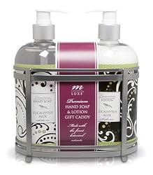 Hand Soap and Lotion Gift Caddy (Eucalyptus Aloe)