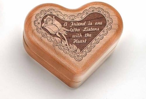 Music Box 3" Heart - Friend Listens - Fur Elise