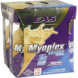 EAS Carb Sense Ready-to-Drink Nutrition Shake, French Vanilla, Pack of 24