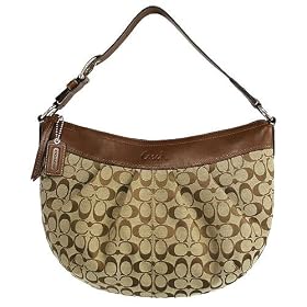 Coach Soho Pleated Signature Large Hobo Handbag