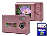 SVP Xhtinn-1056Pk 5MP Digital Camera with 2.5 LCD (SVP 32GB SDHC Memory Card Included)