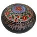 Hand-painted Lacquerware Round Treasure / Jewelry Box (Thailand)