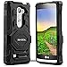 Evocel New Generation Series Phone Case Compatible with LG Leon, LG Tribute 2 (LS665), LG Destiny L21G, LG Power L22C, LG Risio with Belt Clip Holster and Kickstand, Black