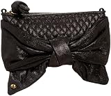 Juicy Couture Gifting Bow Capsule Clutch YHRU2219 (Black Shimmer)