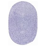 10' Round Braided Durable Amethyst Area Rug