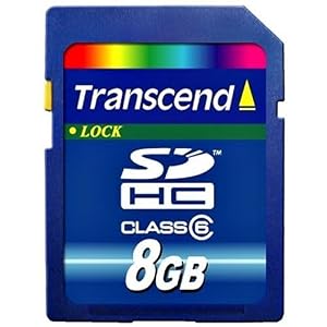 Transcend Class 6 SDHC Flash Memory Card