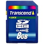 Transcend 8 GB SDHC Class 6 Flash Memory Card TS8GSDHC6E [Amazon Frustration-Free Packaging]