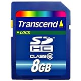 Transcend 8 GB SDHC Class 6 Flash Memory Card TS8GSDHC6E [Amazon Frustration-Free Packaging]