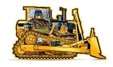 CAT Bulldozer Shaped 60 Piece Jigsaw Puzzle